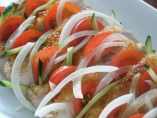 錦爽どりと夏野菜の南蛮漬け